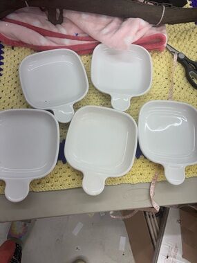 Corning ware square grab n go lot of 5 (P-185-B)